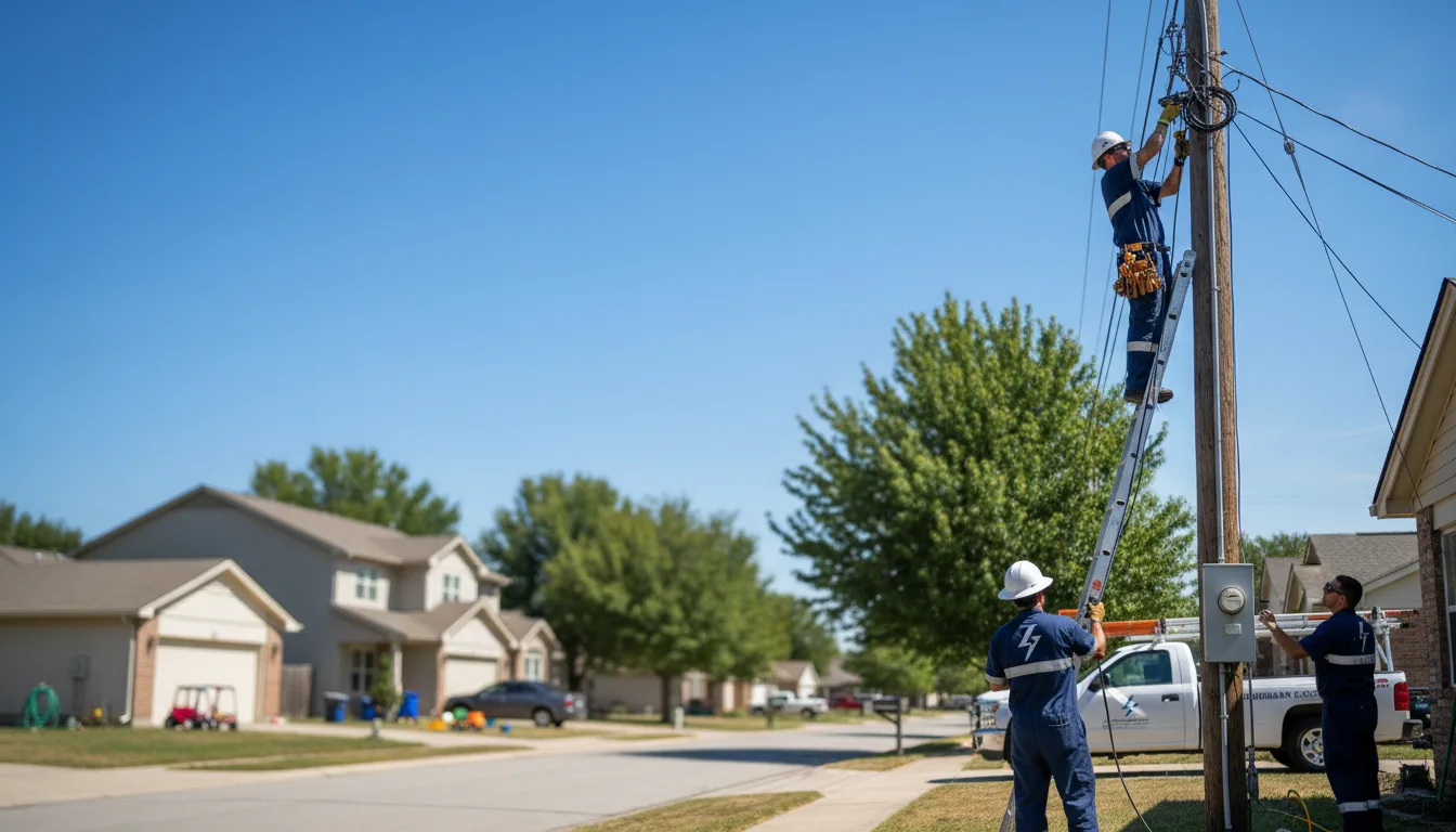 Residential electrician providing installation services in Avalon, TX